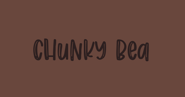 Chunky Bear font thumb